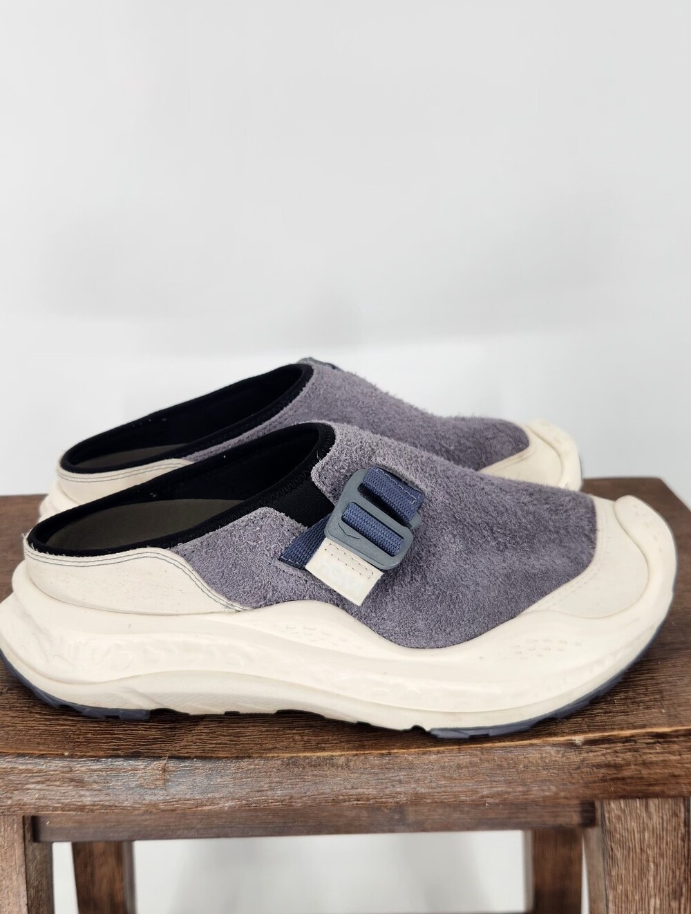 Hoka Ora Primo EXT Slip On Shoes Women 10 Grey Skies Alabaster Athletic Recovery